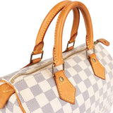 Louis Vuitton Monogram Damier Azur Canvas Speedy 25 Handbag