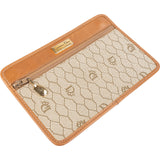 Christian Dior Monogram Honeycomb Canvas Clip Pouch Clutch