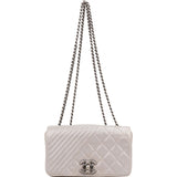 Chanel Aged Quilted Calfskin Coco Boy Single Flap Crossbody Bag