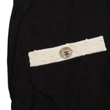 Chanel Black & White Knit Short Sleeve CC Button Short Sleeve Dress (FR38 / DE36)