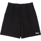 Christian Dior Black Wool Embroidered Emblem Pleated Shorts (48)