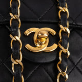 Chanel Quilted Lambskin Small 24K Gold Single Flap Crossbody Bag