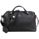 Fendi Black Leather By The Way Shoulder Handbag