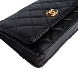 Chanel Quilted Calfskin Punk Grommet Wallet On Chain Crossbody Bag