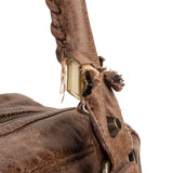 Balenciaga Brown Leather Paper Bag Tote City Handbag