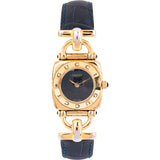 Gucci Gold Tone Leather Horsebit 6300L Woman Watch
