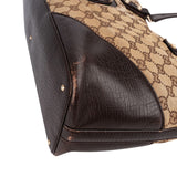 Gucci Monogram GG Canvas Horsebit Tote Shoulder Bag