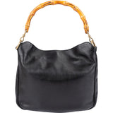 Gucci Classic Leather Bamboo Hobo Shoulder Bag