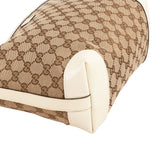 Gucci Monogram GG Canvas Patent Leather Bamboo Kids Handbag