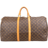 Louis Vuitton Monogram Canvas Keepall 55 Bandoulière Travel Bag