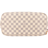Louis Vuitton Monogram Damier Azur Canvas Neverfull MM Shoulder Bag