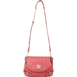 MCM Visetos Monogram Embossed Leather Patricia Saddle Shoulder Crossbody Bag