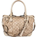 Gucci Gold Guccissima Leather Sukey Handbag