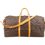 Louis Vuitton Monogram Canvas Keepall 60 Bandoulière Travel Bag