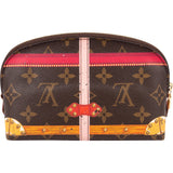 Louis Vuitton Monogram Canvas Trompe L'oeil Trunk Pochette Cosmetique Pouch
