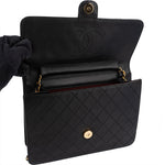 [🔄️B23 / F15] Chanel Quilted Lambskin Medium Double Flap Shoulder Bag - vintageandkickz