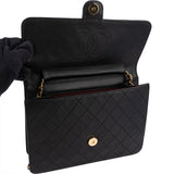 [🔄️B23 / F15] Chanel Quilted Lambskin Medium Double Flap Shoulder Bag - vintageandkickz
