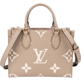 Louis Vuitton Leather Monogram Empreinte Bicolor OnTheGo PM Handbag