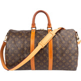 Louis Vuitton Monogram Canvas Keepall 45 Bandoulière Travel Bag