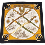 Hermès Armes de Chasse Silk Carre 90 Scarf Tuch