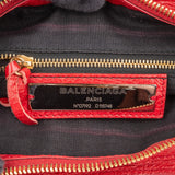 Balenciaga Red Leather City Handbag