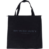 Burberry Emblem Cotton Tote Shoulder Bag