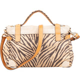 Mulberry Mixed Animal Hair Printed Calsfkin Travel Alexa Satchel Handbag