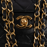 Chanel Quilted Lambskin 24K Gold Medium Double Flap Crossbody Bag