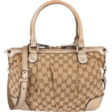 Gucci Monogram GG Canvas Sukey Satchel Handbag