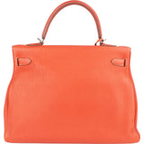 Hermès Taurillon Clemence Leather Kelly 35 Handbag