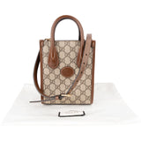 Gucci Monogram GG Supreme Interlocking G Mini Paperbag Crossbody Handbagag