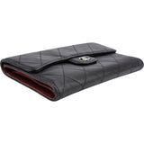 Chanel Quilted Lambskin Palladium Classic Flap Wallet