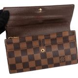 Louis Vuitton Monogram Damier Ebene Canvas Sarah Wallet