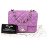 Chanel Quilted Lambskin Small Rectangular Single Flap Crossbody Bag