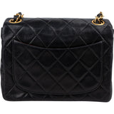 Chanel Quilted Lambskin Small 24K Gold Single Flap Crossbody Bag