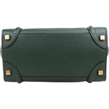 Celine Drummed Calfskin Mini Luggage Tote Handbag
