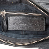 Balenciaga Black Leather City Mini Pochette Crossbody Bag