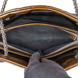 Chanel Quilted Patent Leather Ombre Mademoiselle Bowling Shoulder Bag