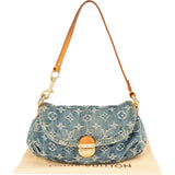 Louis Vuitton Monogram Denim Pleaty Shoulder Bag