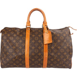 Louis Vuitton Monogram Canvas Keepall 45 Travel Bag