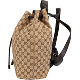 Gucci Monogram GG Canvas Drawstring Backpack
