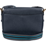 Prada Blue Saffiano Leather Shoulder Crossbody Bag