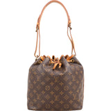 Louis Vuitton Monogram Canvas Sac Noé Petit Shoulder Bag