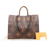 Louis Vuitton Monogram Giant Reverse OnTheGo GM Handbag