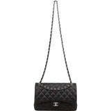 Chanel Quilted Lambskin Jumbo Double Flap Crossbody Bag