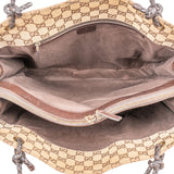 Gucci Monogram GG Canvas Braided Strap Shoulder Bag
