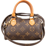 Louis Vuitton Monogram Canvas Mini Speedy Crossbody Handbag