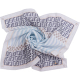 Fendi Monogram Zucca Pattern Handkerchief Schal Scarf