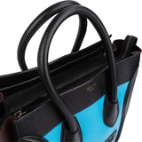 Céline TricolorLeather Luggage Handbag