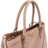 Prada Pink Saffiano Lux Leather Galleria Handbag